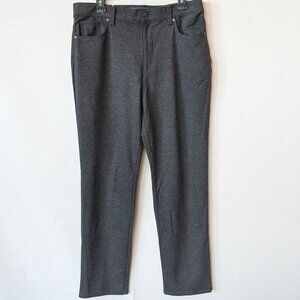 NEW GV Amanda Heather Grey Knit Ponte Pants